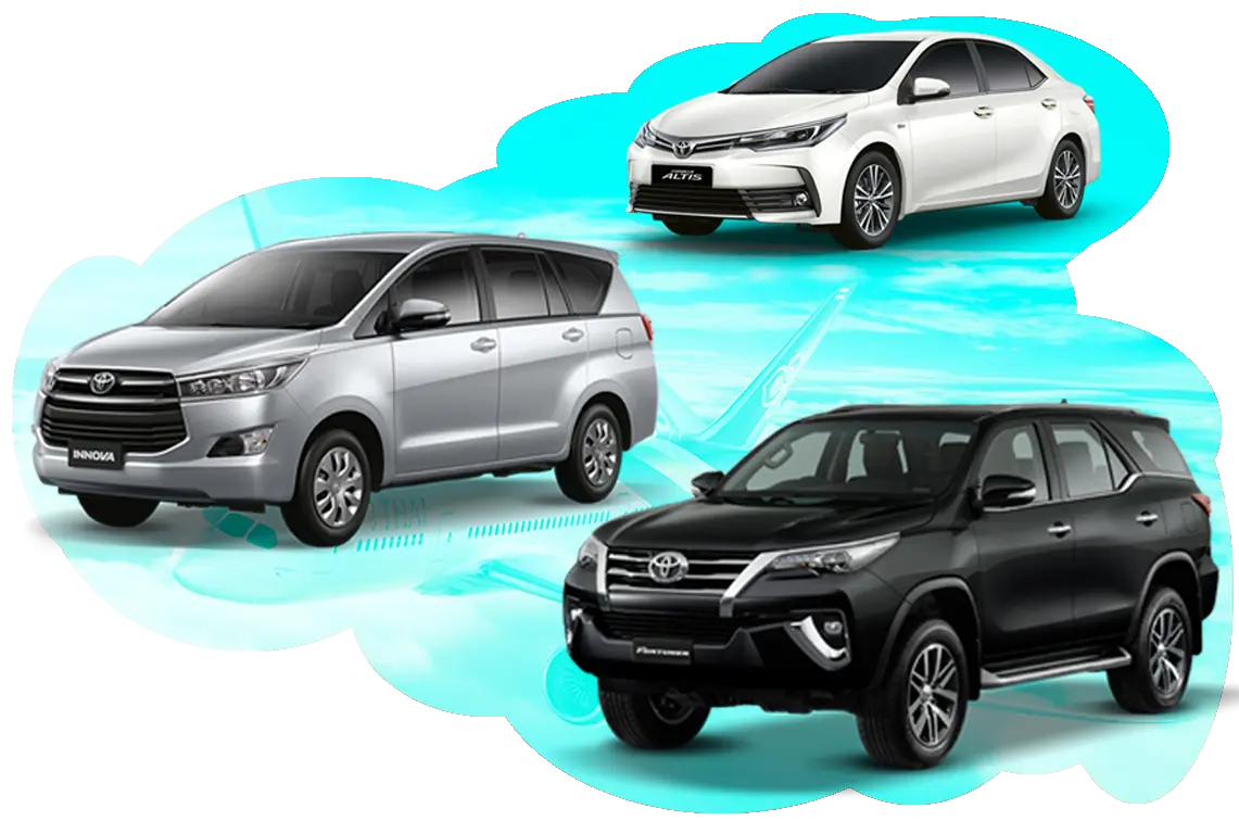 Fern Pattaya Taxi sedan, Innova and Fortuner private transfer fleet